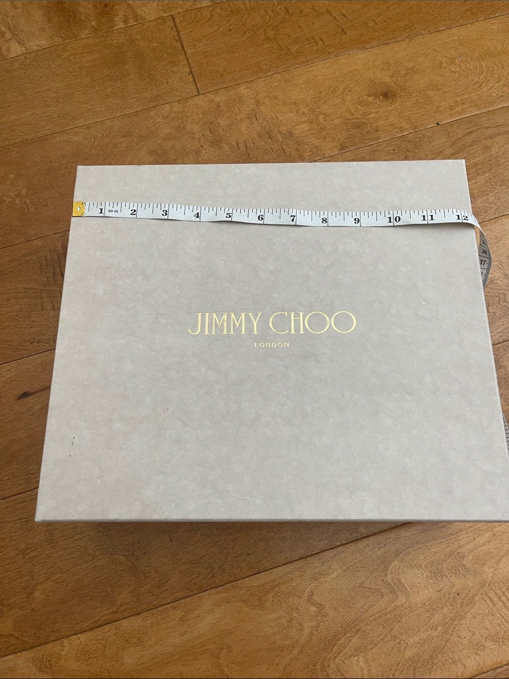 Jimmy Choo Cream Box with Gold Logo